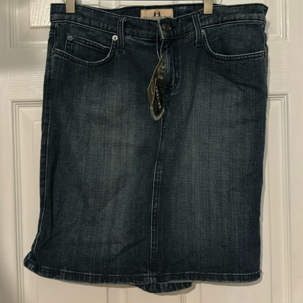 Vintage‎ Y2K Juicy Couture Blue Denim Skirt With Ruffle Size Large